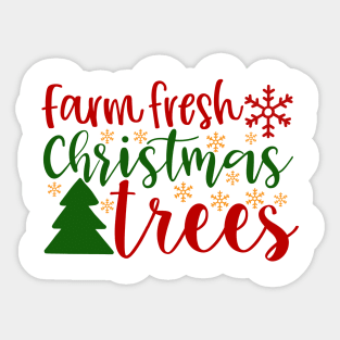 Farm Fresh Christmas Tree Sticker